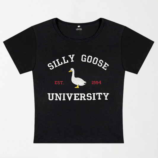 Silly Goose University EST 1994 Y2K Baby Tee