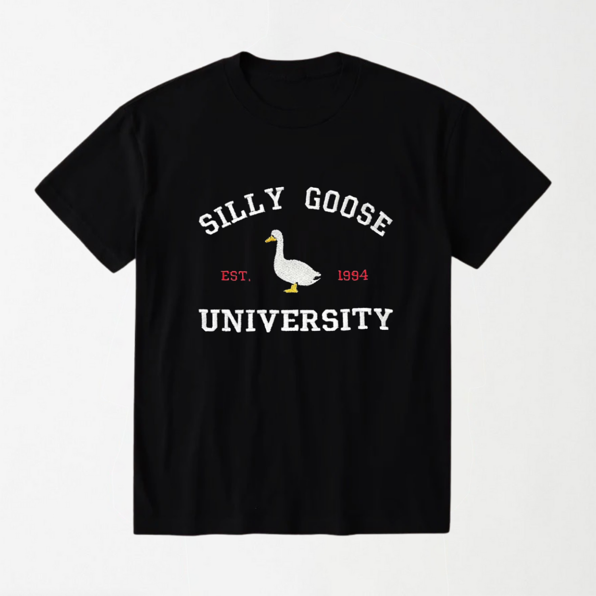 Silly Goose University EST 1994 Round Neck Unisex T Shirt LEKSI