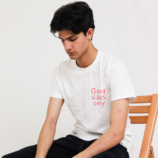 Good Vibes Only - Round Neck Unisex T-Shirt