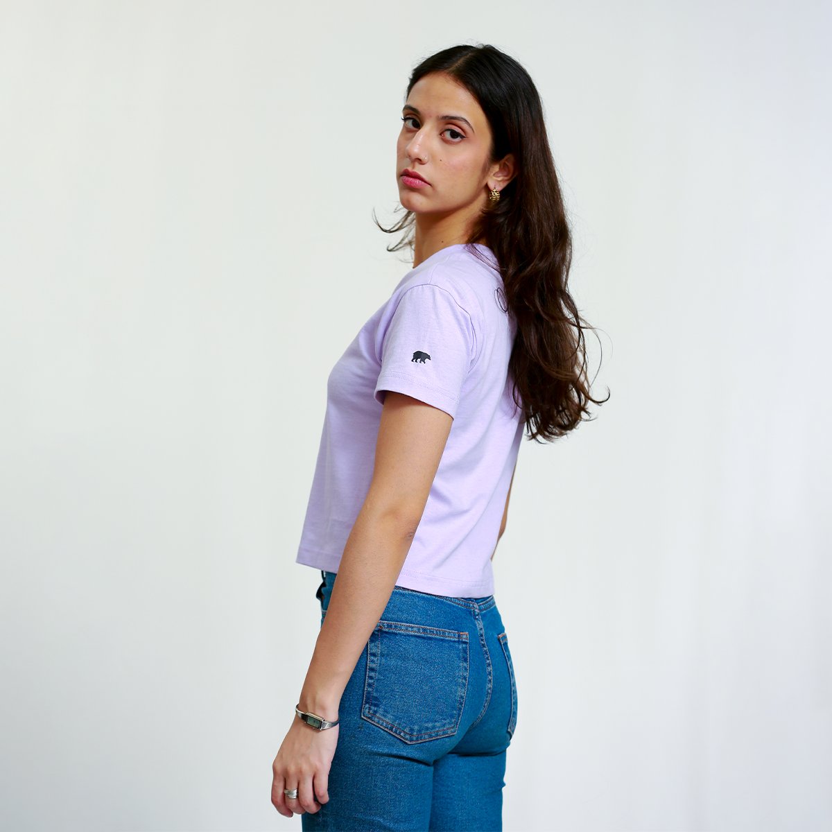 Lilac Cropped Top