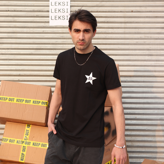 Pakistan Cricket T-Shirt - Black with White Star