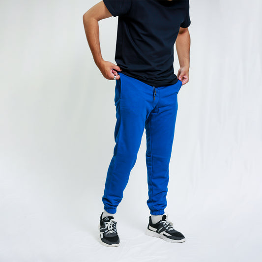 Dark Blue Unisex Sweatpants - French Terry (Summer-Friendly)