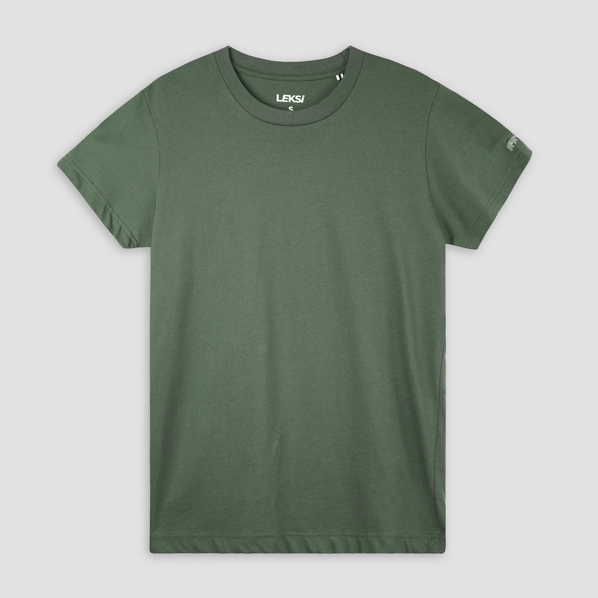 Forest Green - Plain Round Neck Unisex Plain T-Shirt