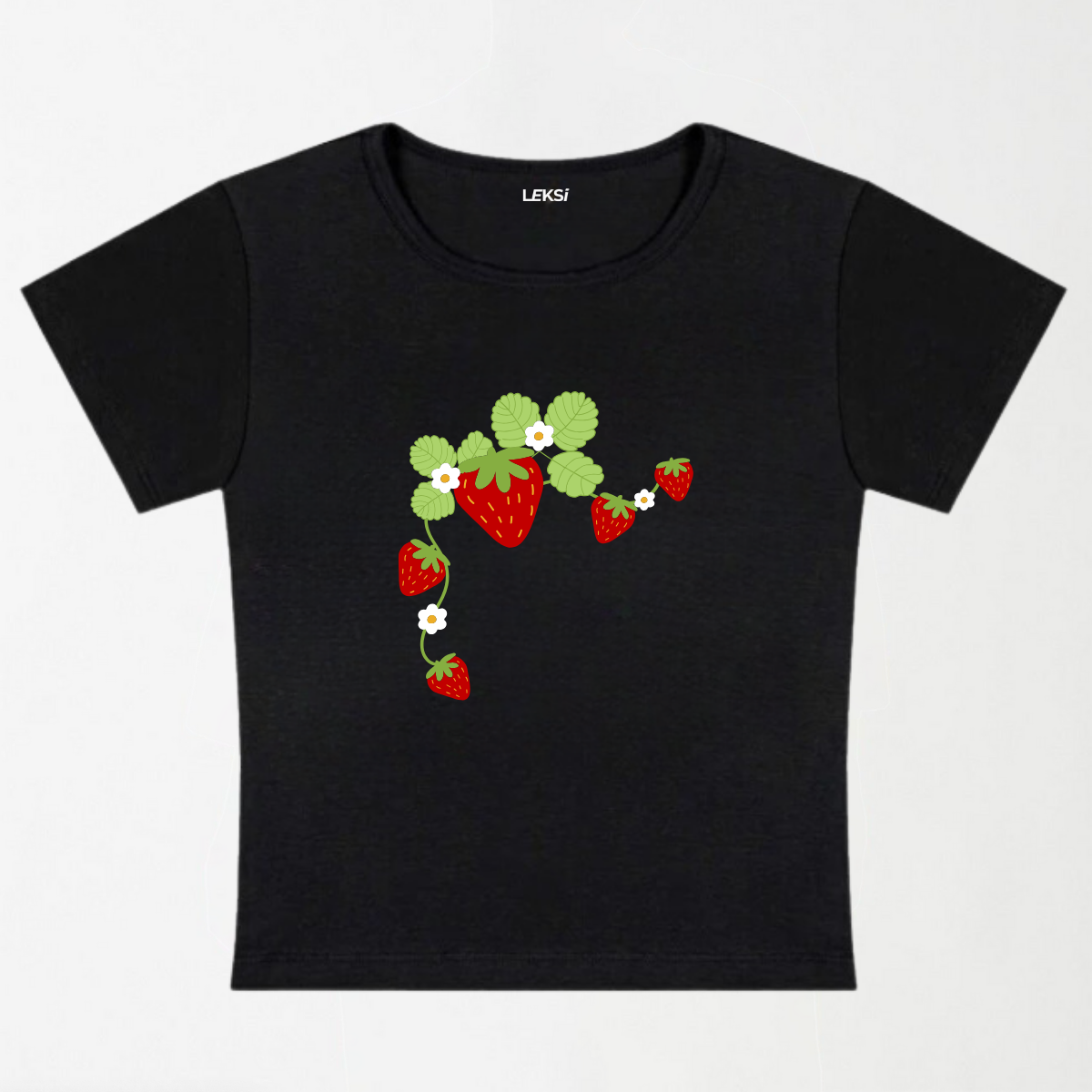 Strawberry Vine Y2K Baby Tee