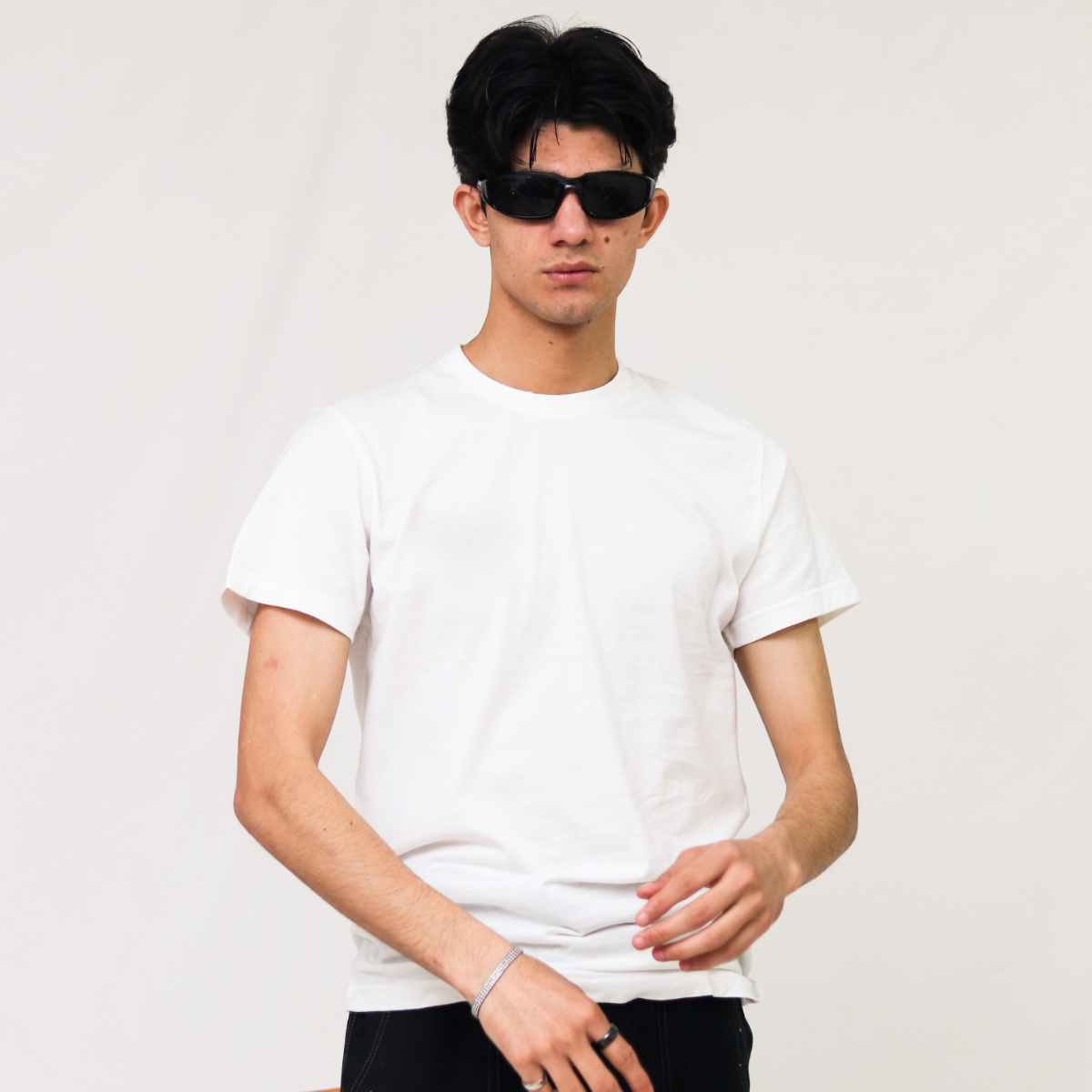 White - Plain Round Neck Unisex T-Shirt