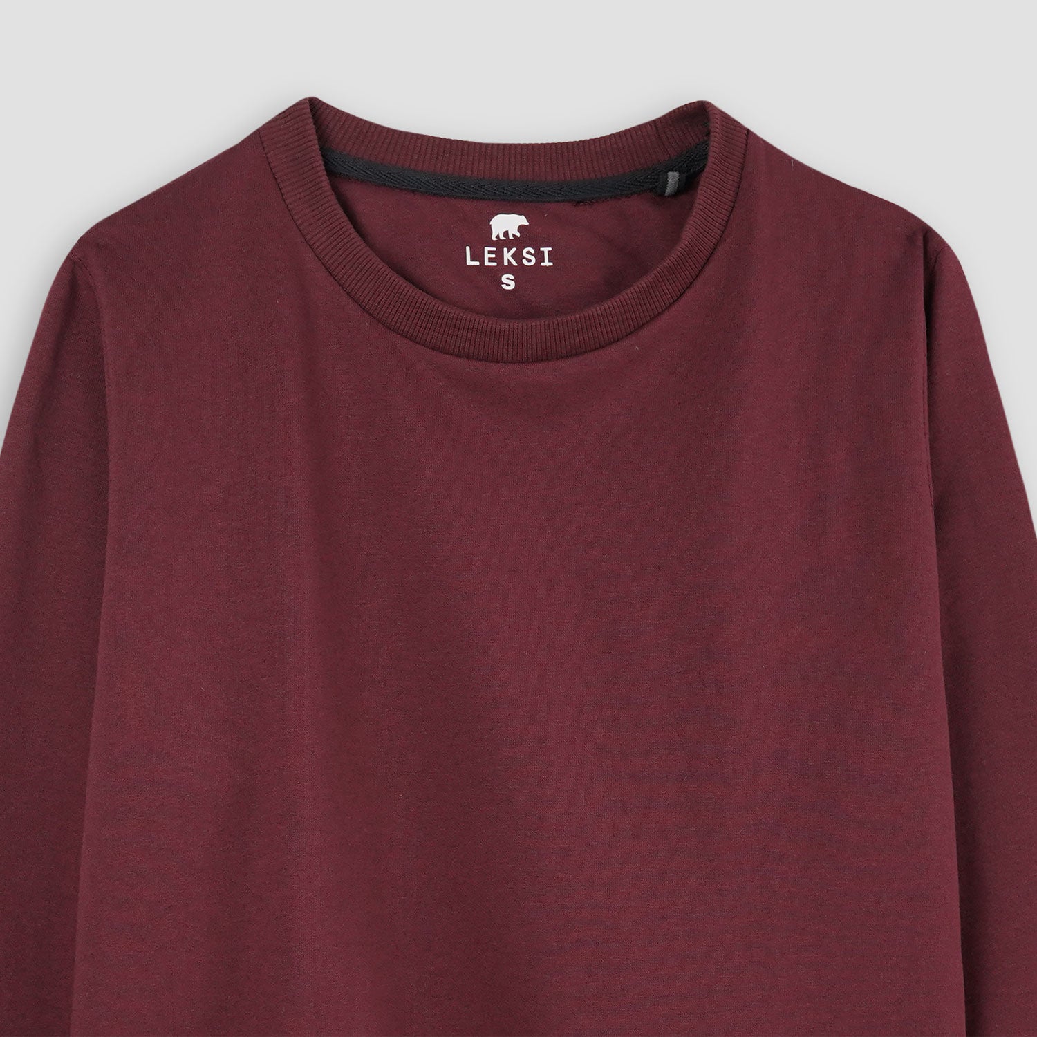Burgundy Unisex Sweatshirt S - Premium Unisex | LEKSI Pakistan