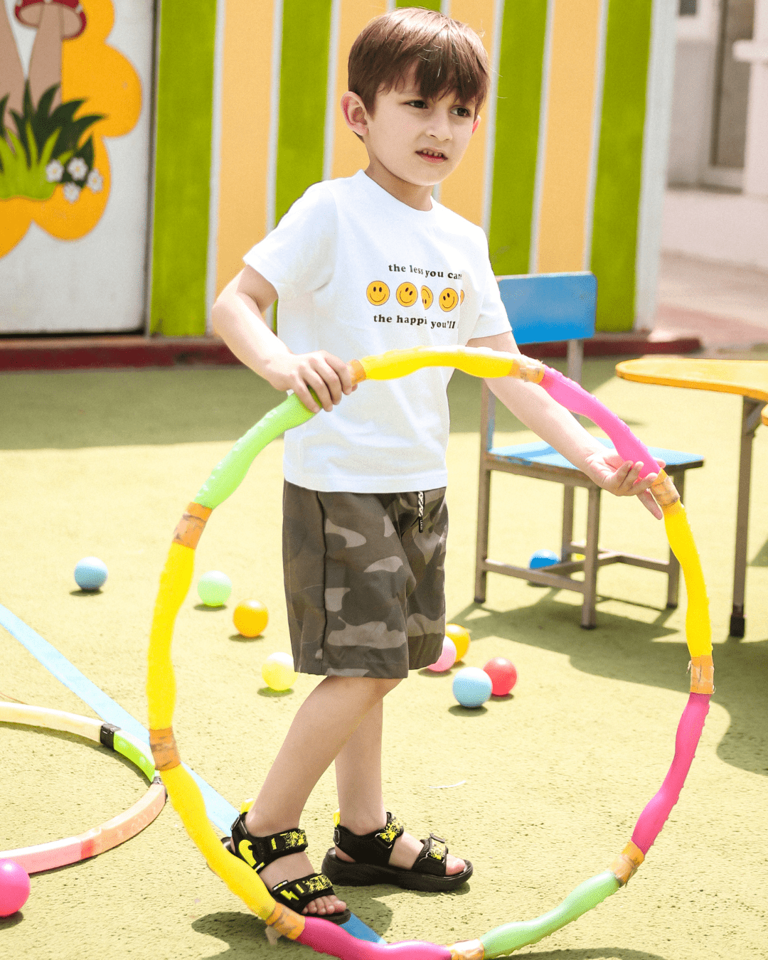 Dark Khaki Camo Cargo Shorts - Kids Unisex 2 - 3 Years - Premium Unisex | LEKSI Pakistan