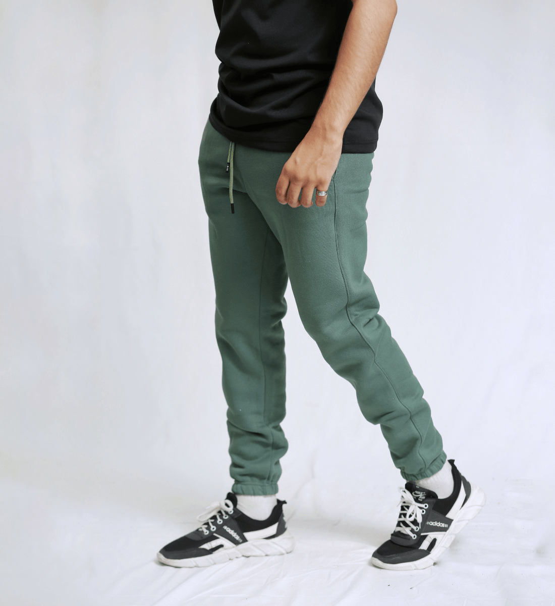 Green Fleece Unisex Sweatpants XS - Premium Unisex Sweatpants | LEKSI Pakistan