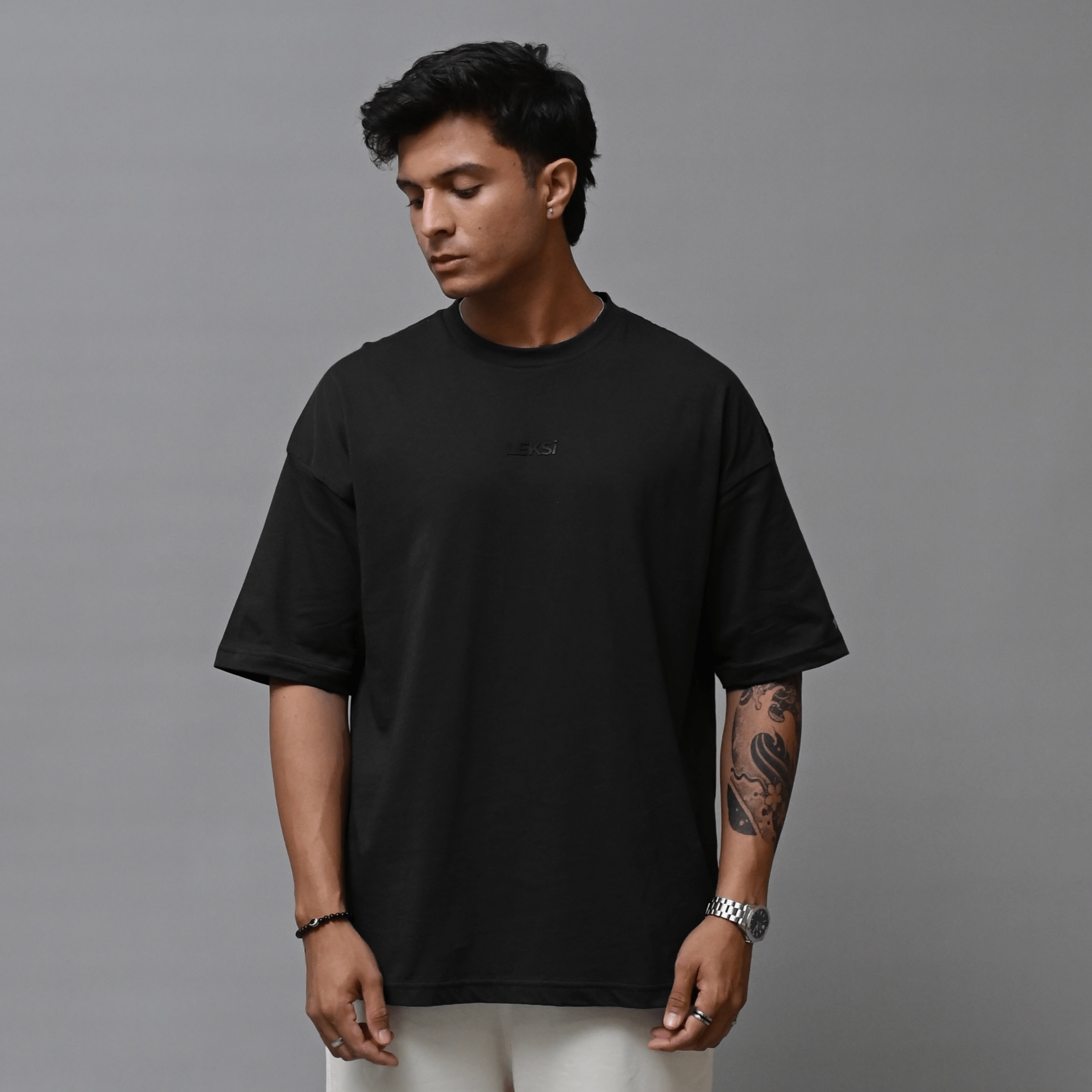 Redefined Black Unisex Oversized T-Shirt XS - Premium Unisex | LEKSI Pakistan