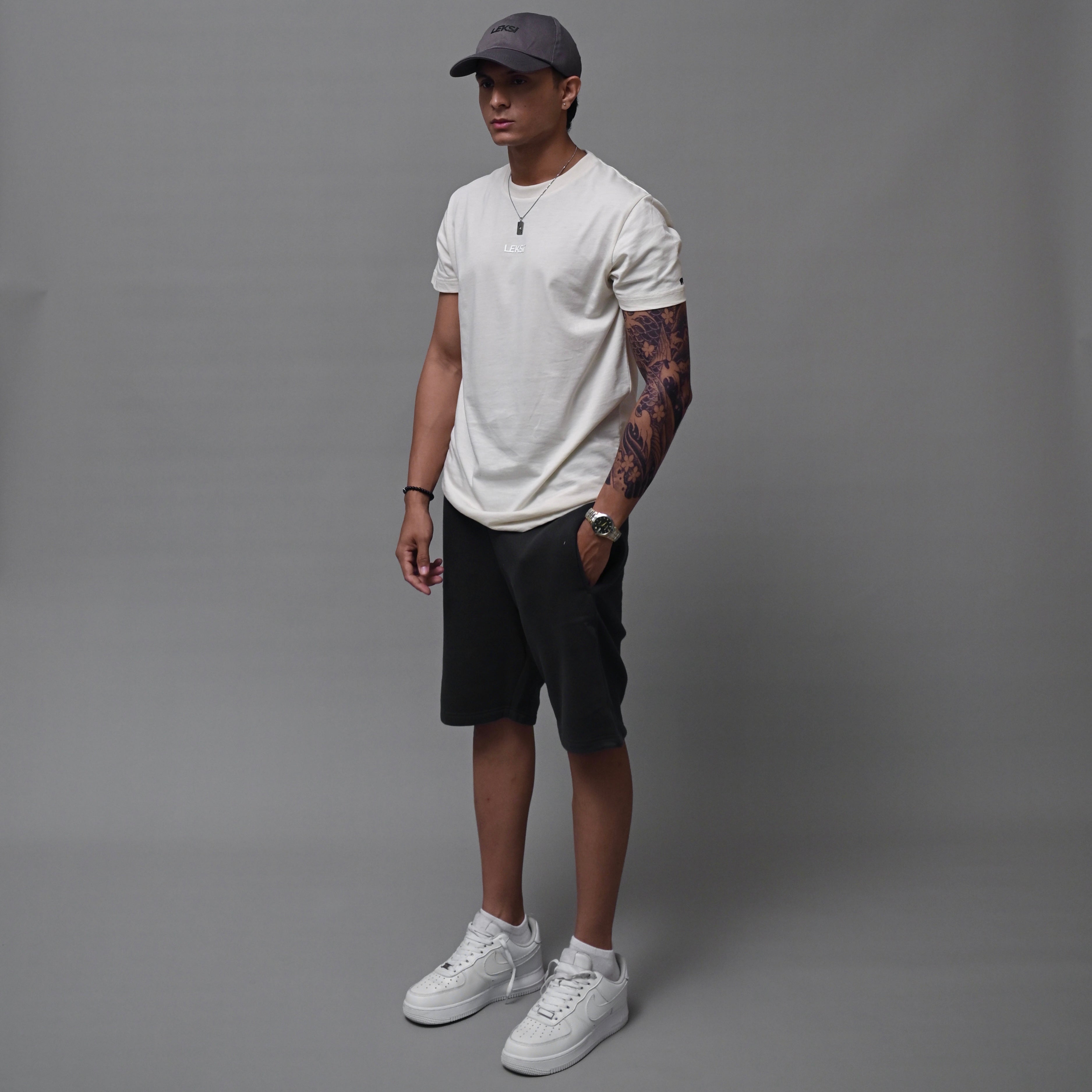 Redefined Off White Round Neck Unisex T-Shirt XS - Premium Unisex | LEKSI Pakistan