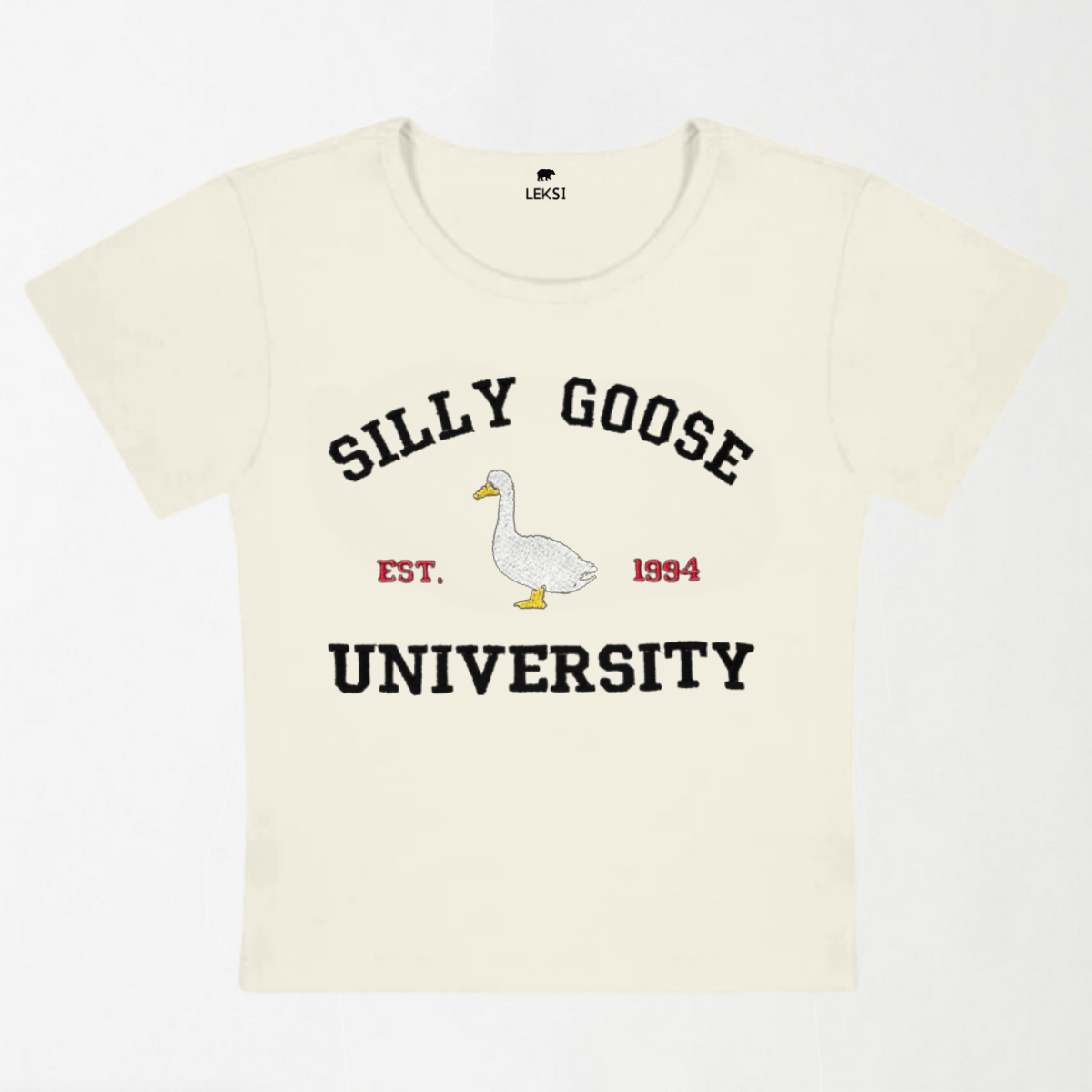 Silly Goose University EST 1994 Y2K Baby Tee XXS - Premium Unisex | LEKSI Pakistan