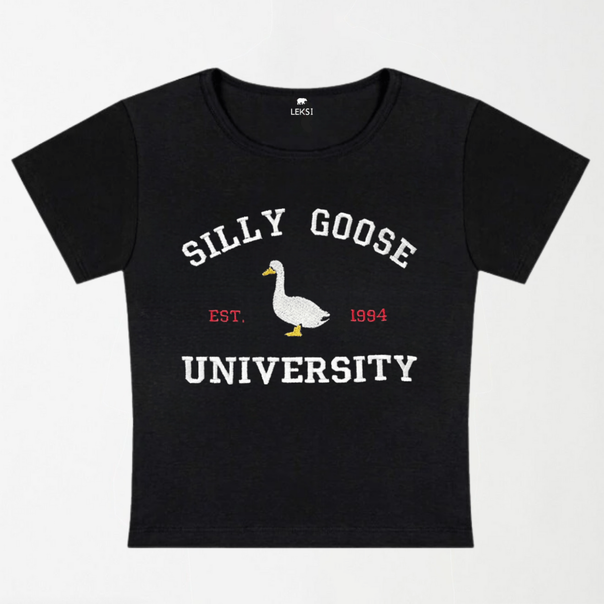 Silly Goose University EST 1994 Y2K Baby Tee XXS - Premium Unisex | LEKSI Pakistan