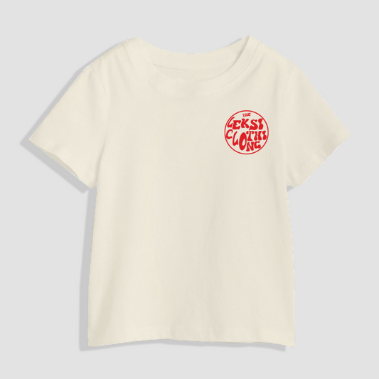The LEKSI Clothing Red - Off White Unisex Kids T-Shirt