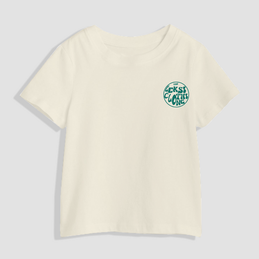 The LEKSI Clothing Green - Off White Unisex Kids T-Shirt