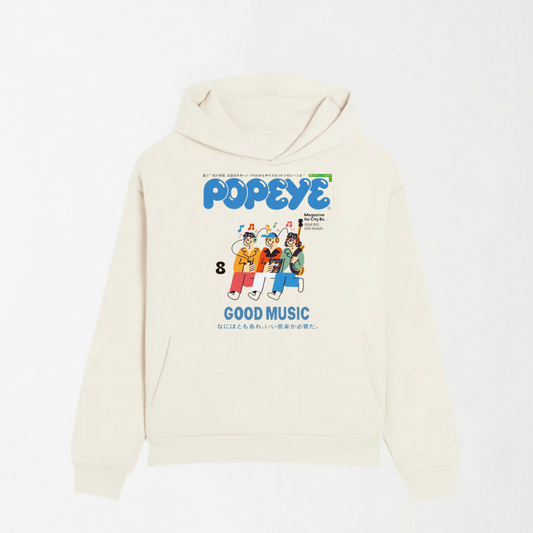 Popeye - Off White Graphic Hoodie