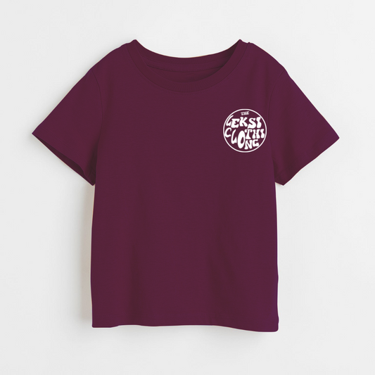 The LEKSI Clothing White - Purple Unisex Kids T-Shirt