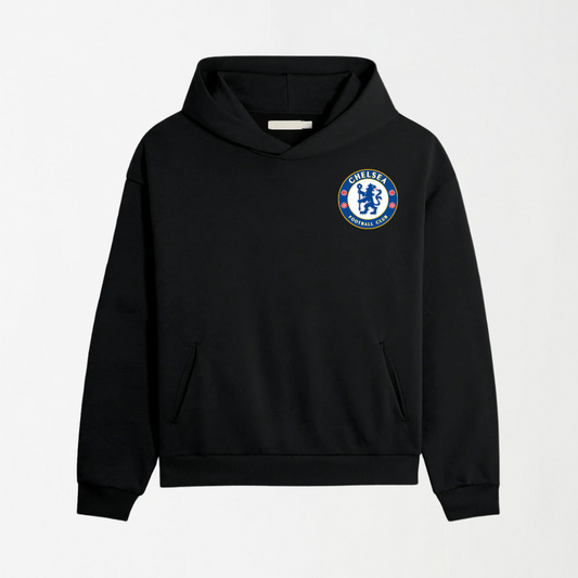 Chelsea FC - Black Graphic Hoodie