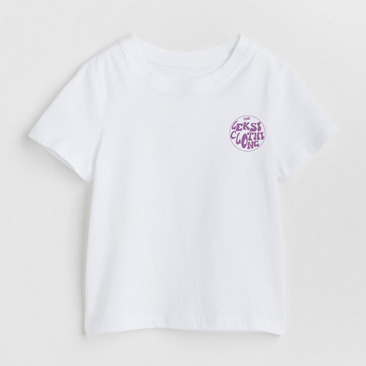 The LEKSI Clothing Purple - White Unisex Kids T-Shirt