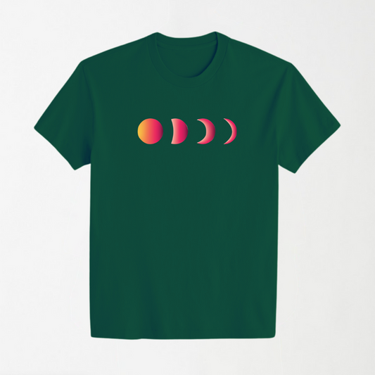 Sun Phases - Dark Green Unisex T-Shirt