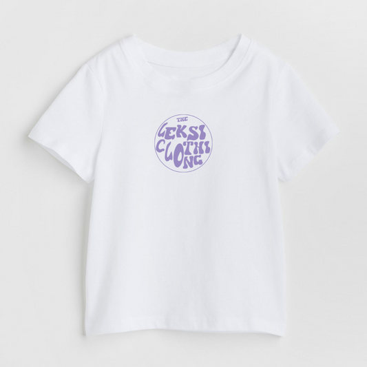 The LEKSI Clothing Lilac - White Unisex Kids T-Shirt