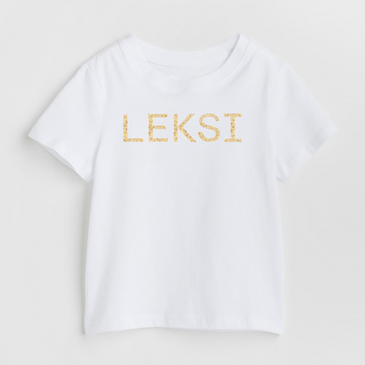 LEKSI Seashells - White Unisex Kids T-Shirt
