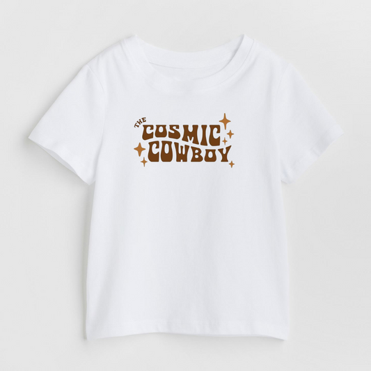 The Cosmic Cowboy - White Unisex Kids T-Shirt