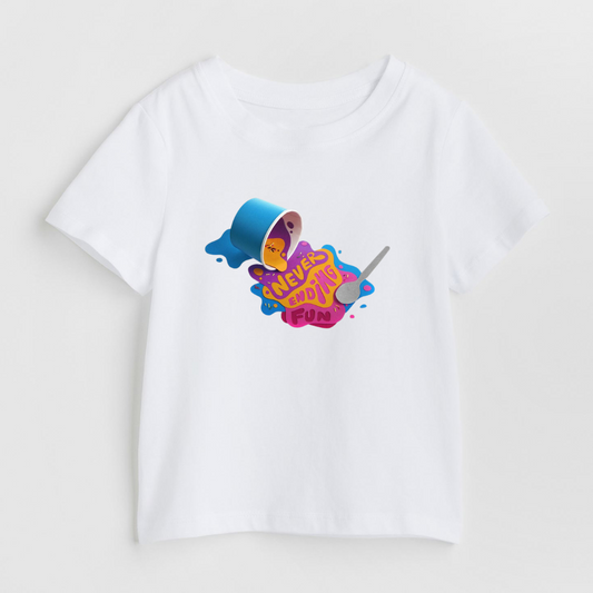 Never Ending Fun - White Unisex Kids T-Shirt