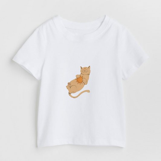 The Astrology Cat - White Unisex Kids T-Shirt