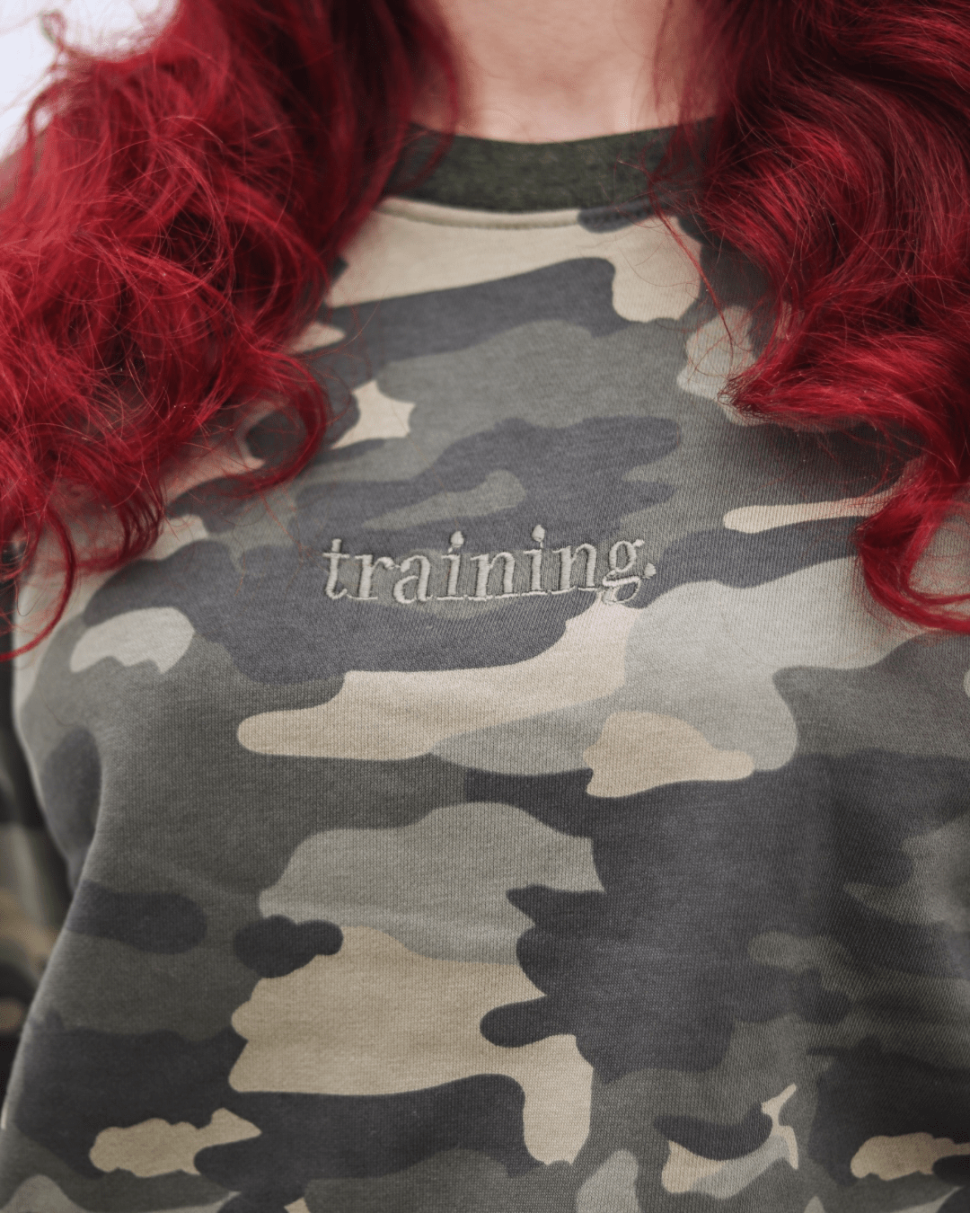 Army Print Unisex Sweatshirt or Hoodie - MOOD (Training) XS - Premium Unisex | LEKSI Pakistan