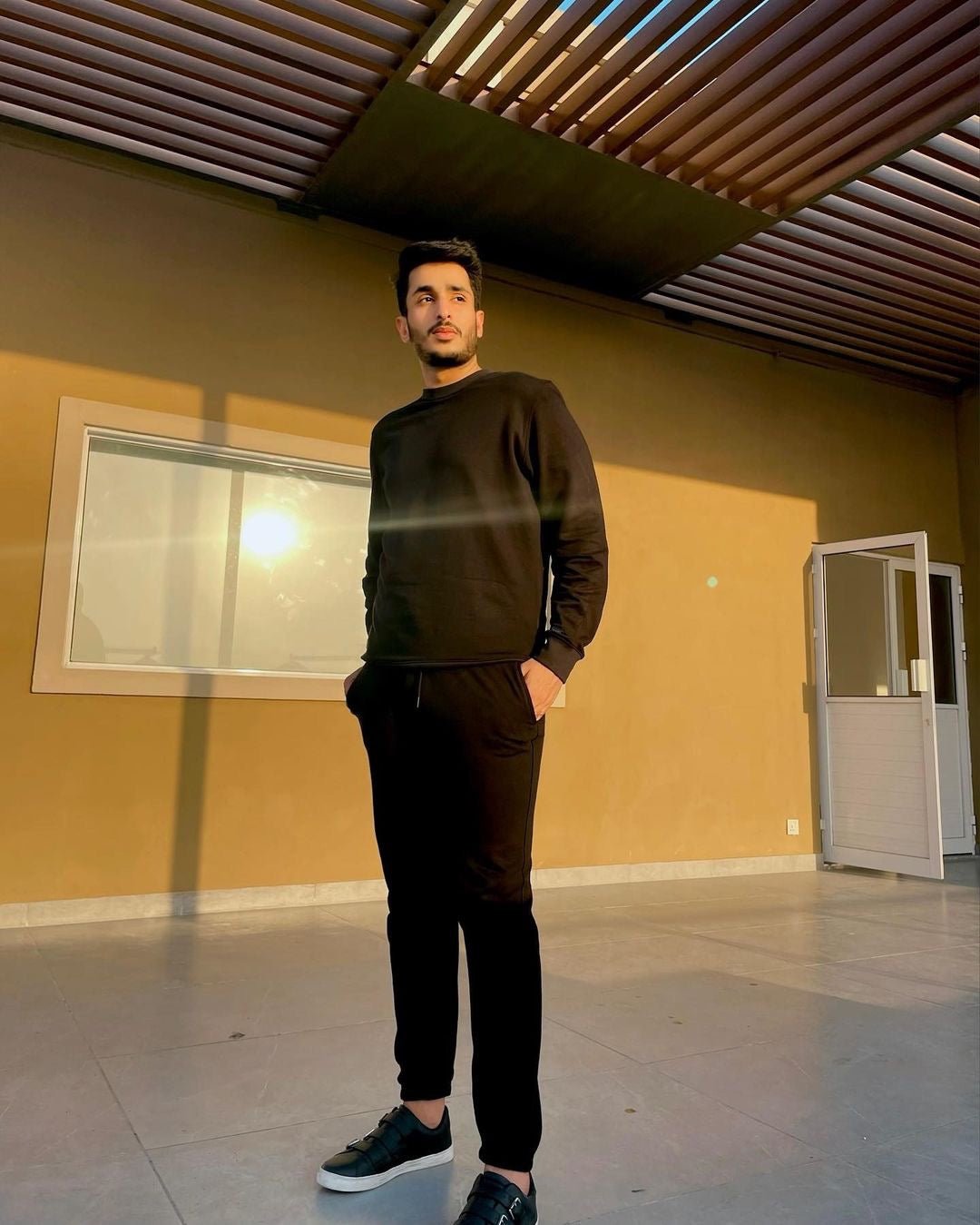 Black Unisex Sweat Set S - Premium Unisex | LEKSI Pakistan