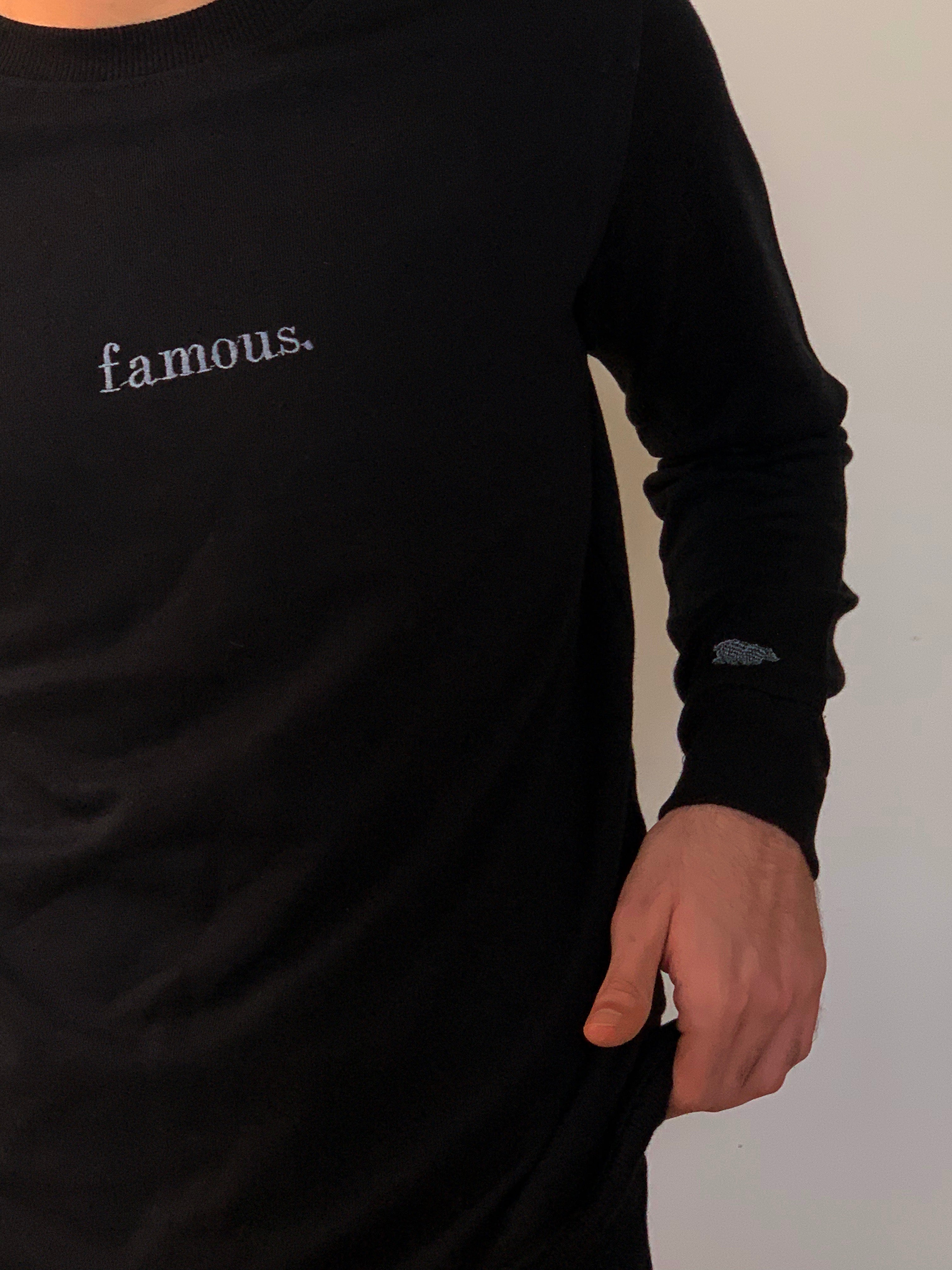 Black Unisex Sweatshirt - MOOD (Famous) S - Premium Unisex | LEKSI Pakistan