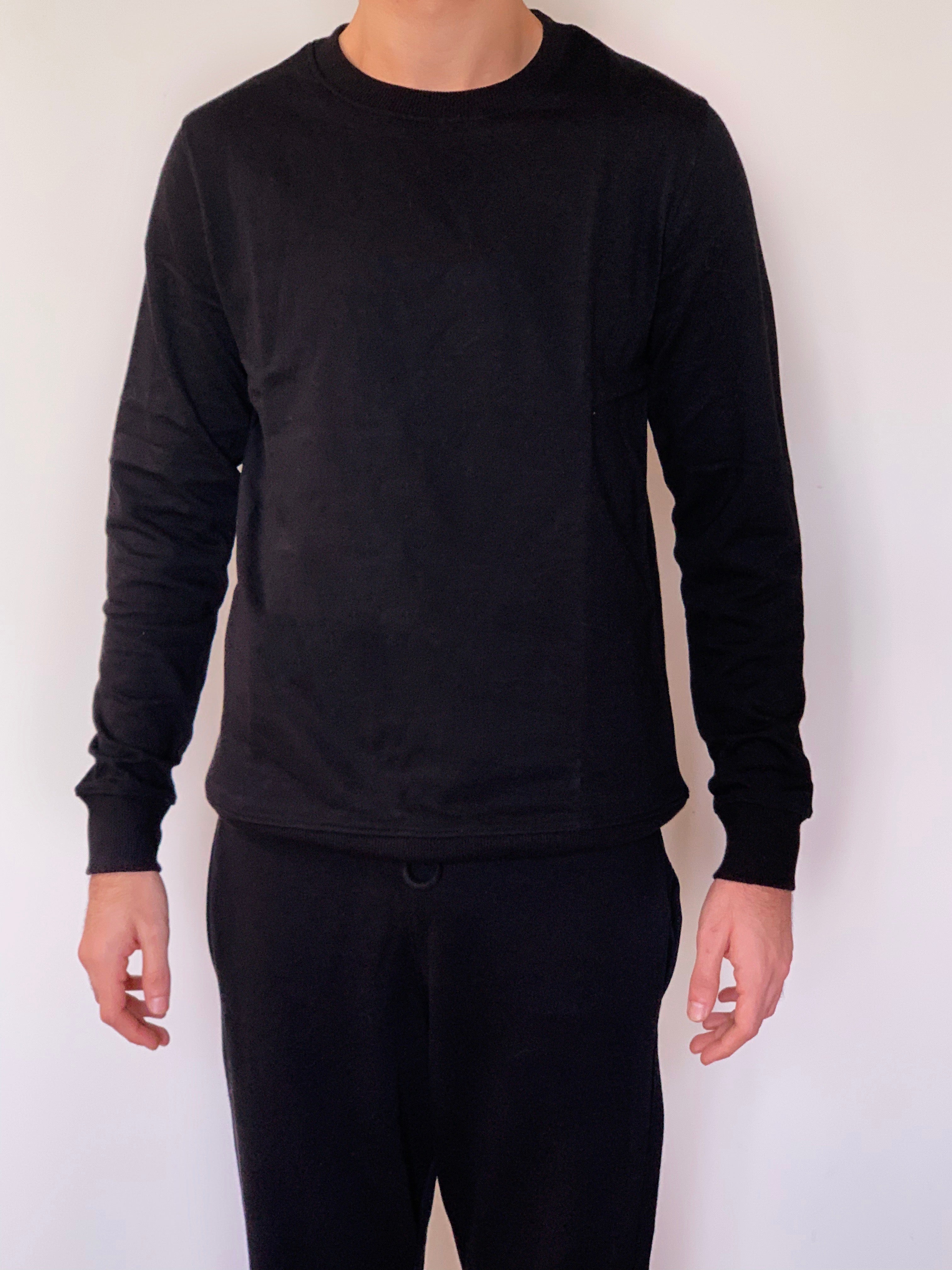 Black Unisex Sweatshirt XS - Premium Unisex | LEKSI Pakistan