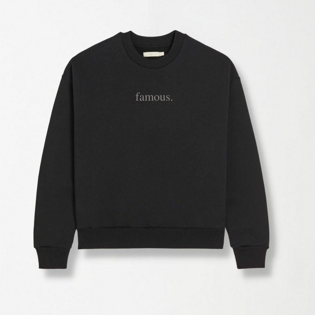Black Unisex Sweatshirt - MOOD (Famous)