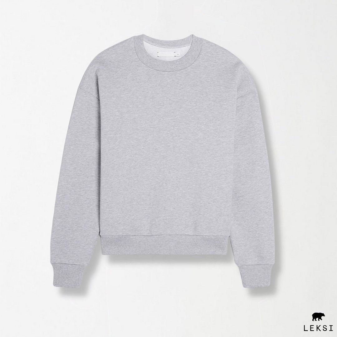 Grey Unisex Sweatshirt XS - Premium Unisex | LEKSI Pakistan