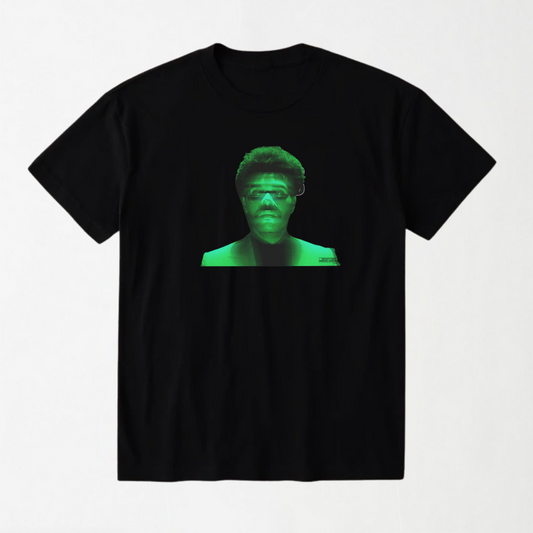 The Weeknd Neon - Black Round Neck Unisex T-Shirt