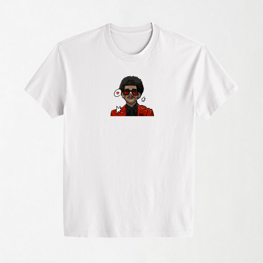 The Weeknd - White Round Neck Unisex T-Shirt