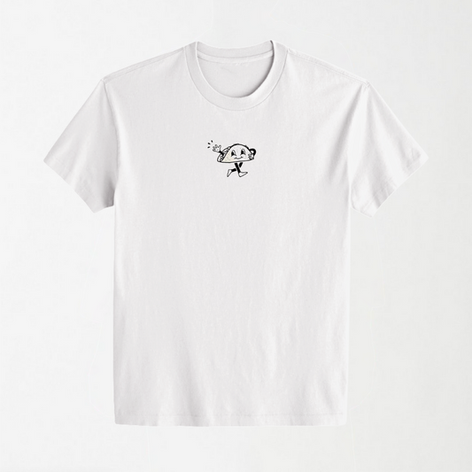 Walking Taco - White Round Neck Unisex T-Shirt