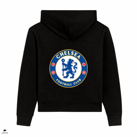 Chelsea FC (Back) - Black Graphic Hoodie