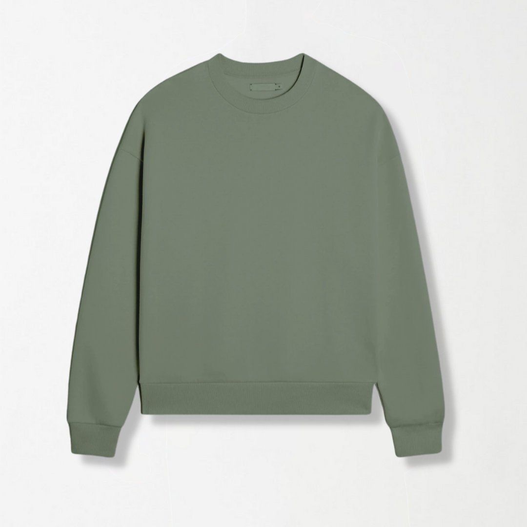 Olive color sweatshirt sale