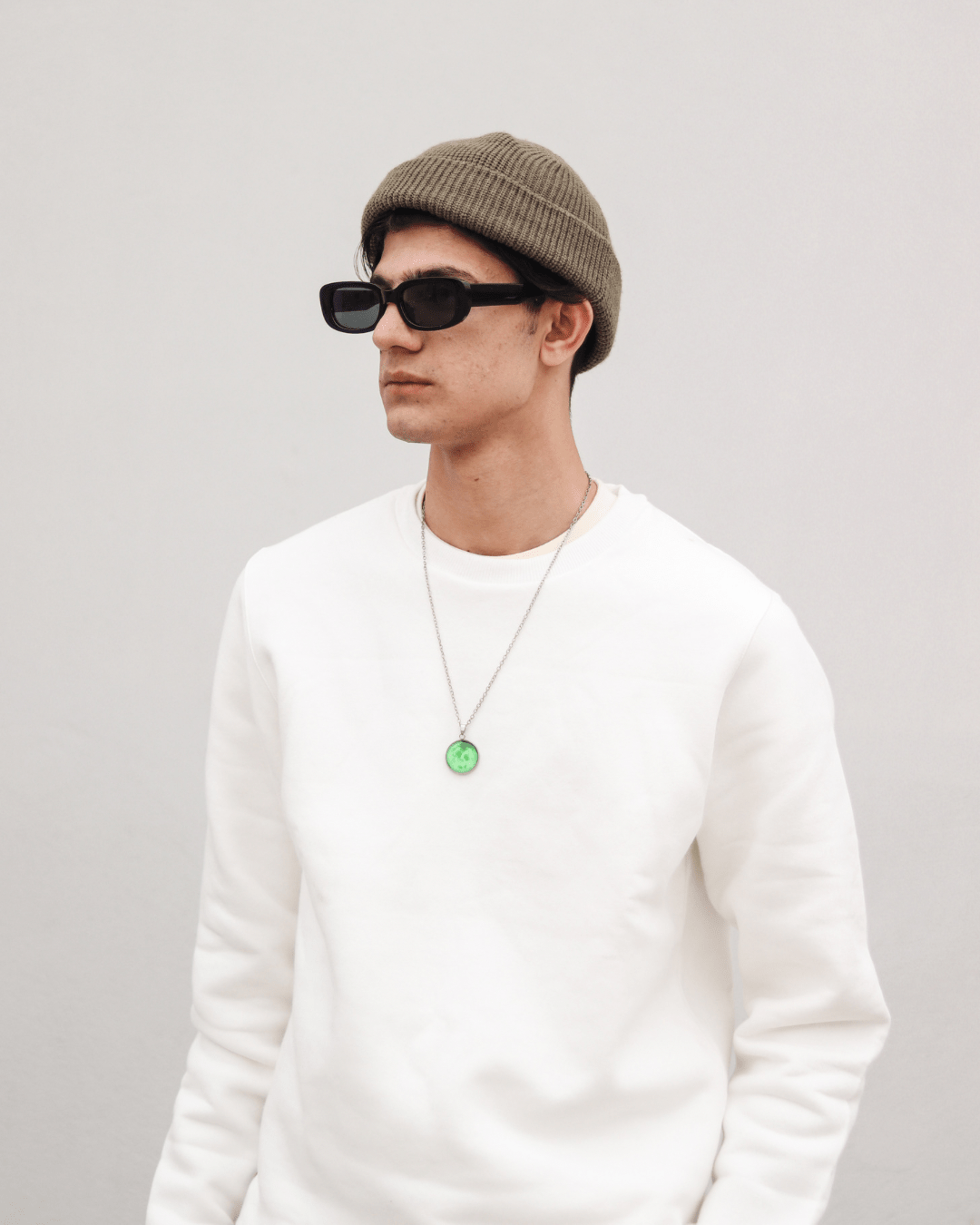 White Unisex Sweatshirt S - Premium Unisex | LEKSI Pakistan