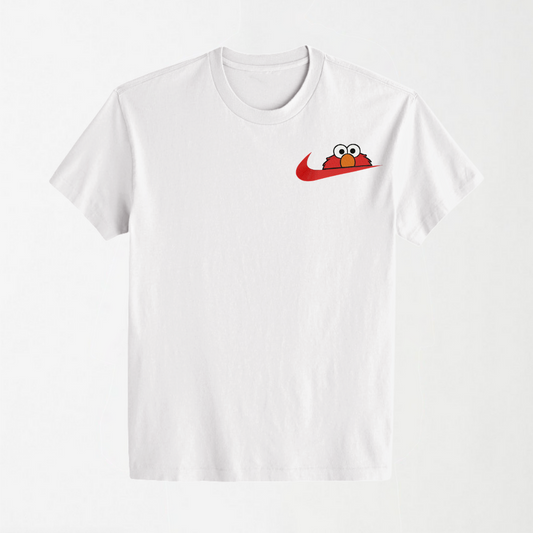 Nike Elmo - White Round Neck Unisex T-Shirt