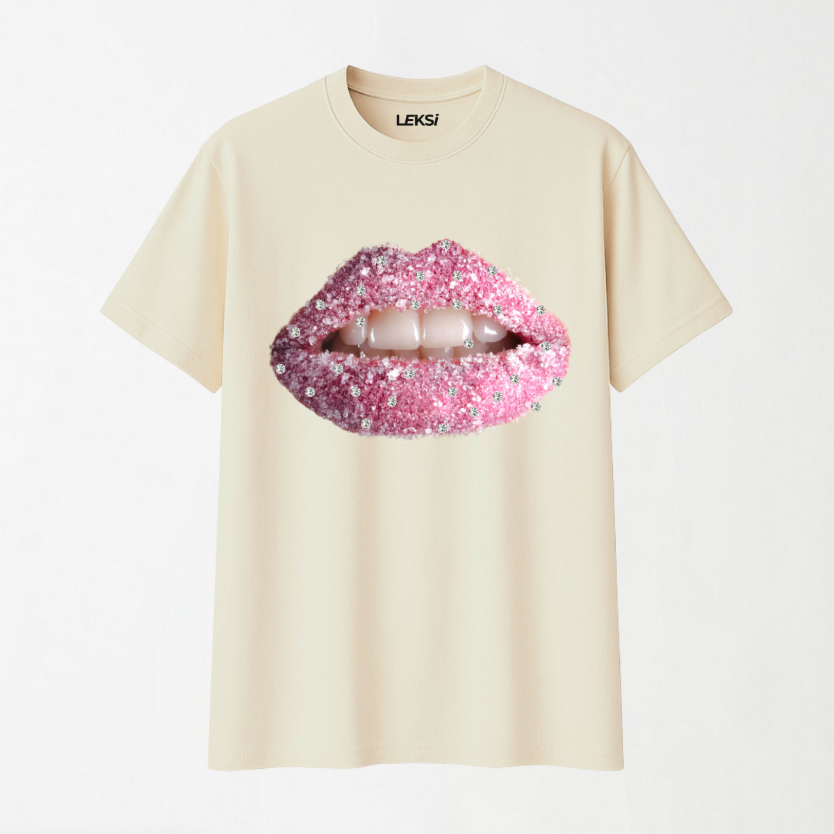Pink Lip Wash - Round Neck Unisex T Shirt