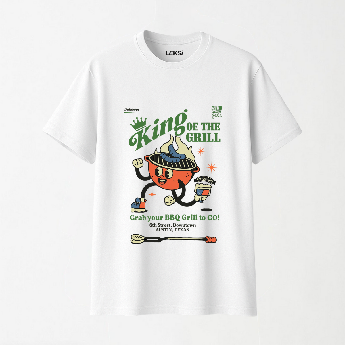 King Of The Grill - Round Neck Unisex T Shirt