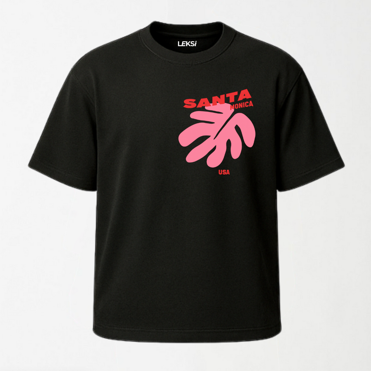 Santa Monica - Round Neck Unisex T Shirt