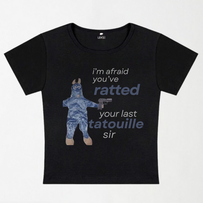 Ratted Last Tatouille Y2k Baby Tee