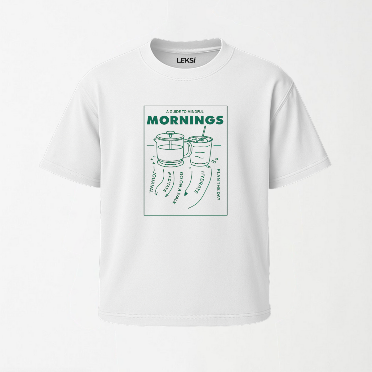 Guide to Mindful Mornings - Round Neck Unisex T Shirt