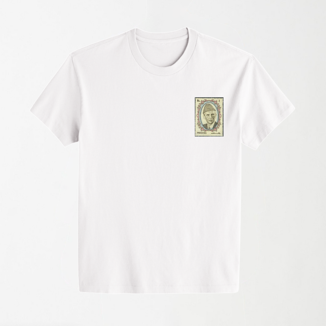 Jinnah Postage (Mini) - Round Neck Unisex T-Shirt - 14th August Special