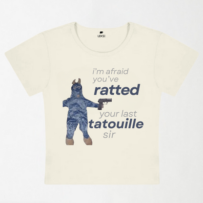 Ratted Last Tatouille Y2k Baby Tee