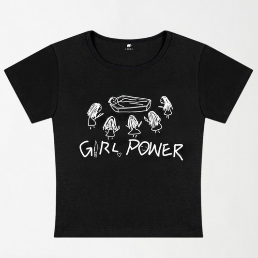 Girl Power Y2K Baby Tee