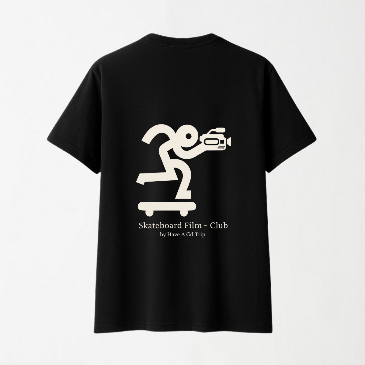 Skateboard Film Club - Round Neck Unisex T Shirt